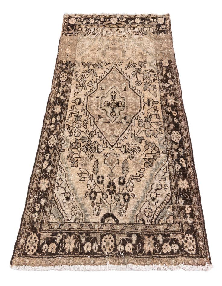 Detail image of 3' 7 x 5' 1  Hand Knotted Ultra Vintage Persian Wool Rug