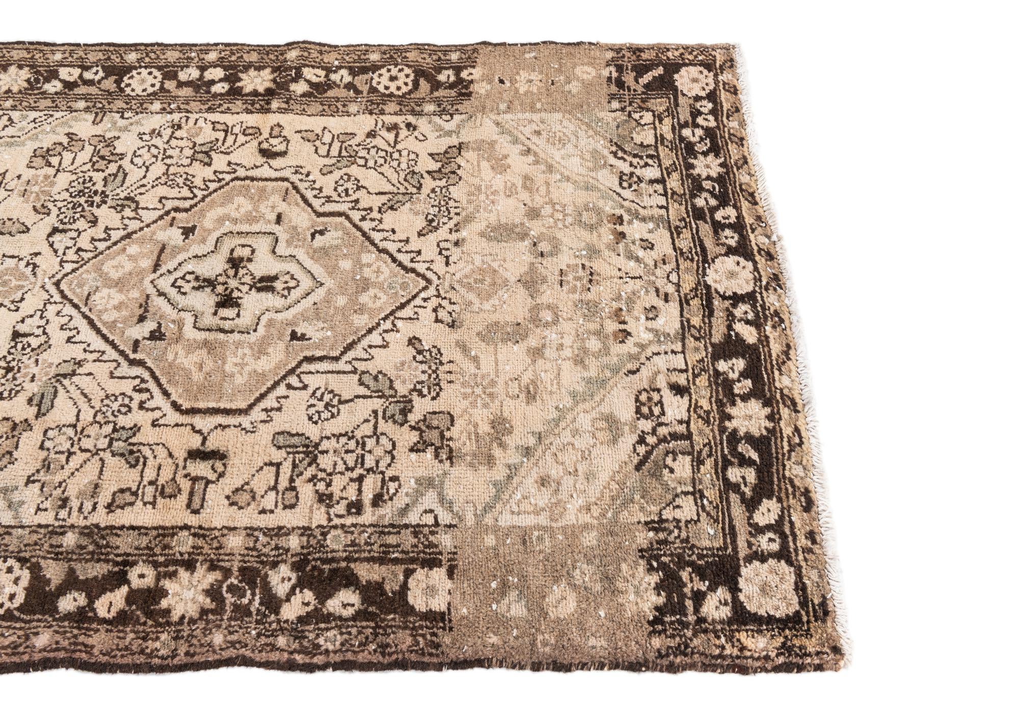 3' 7 x 5' 1 Hand Knotted Ultra Vintage Persian Wool Rug