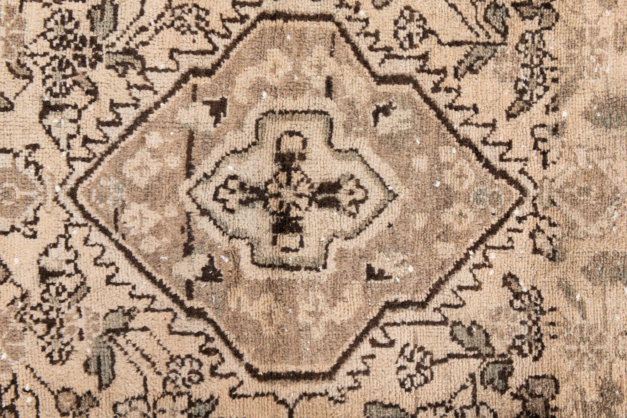 3' 7 x 5' 1 Hand Knotted Ultra Vintage Persian Wool Rug