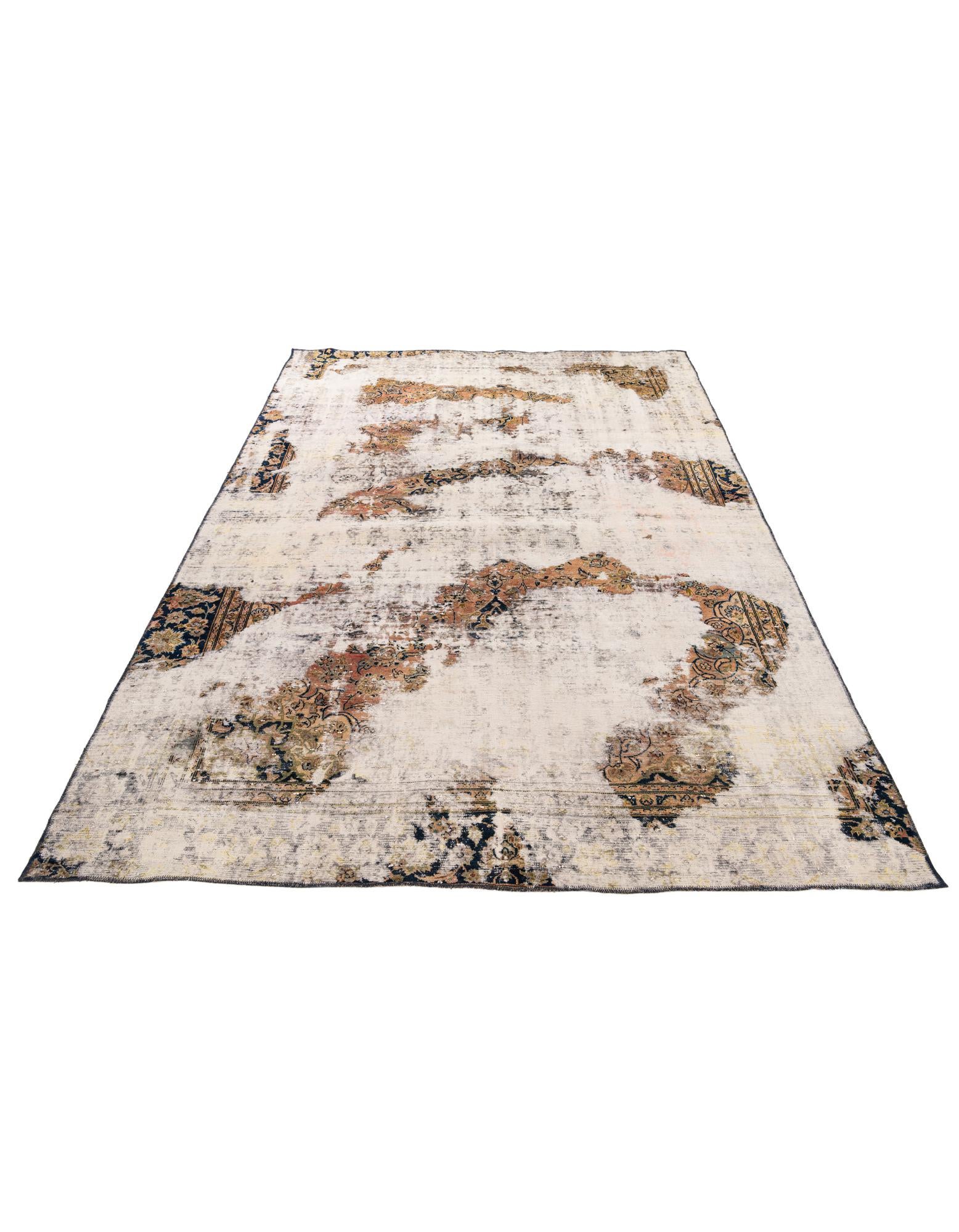 7' 5 x 10' 10 Hand Knotted Ultra Vintage Persian Wool Rug