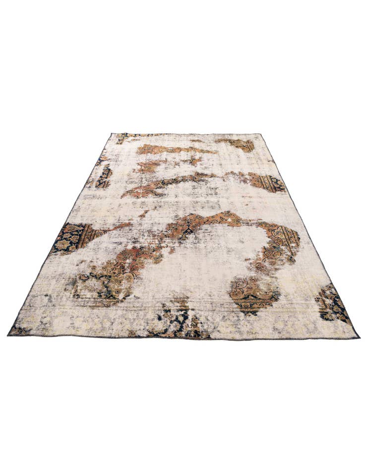 Detail image of 7' 5 x 10' 10 Hand Knotted Ultra Vintage Persian Wool Rug