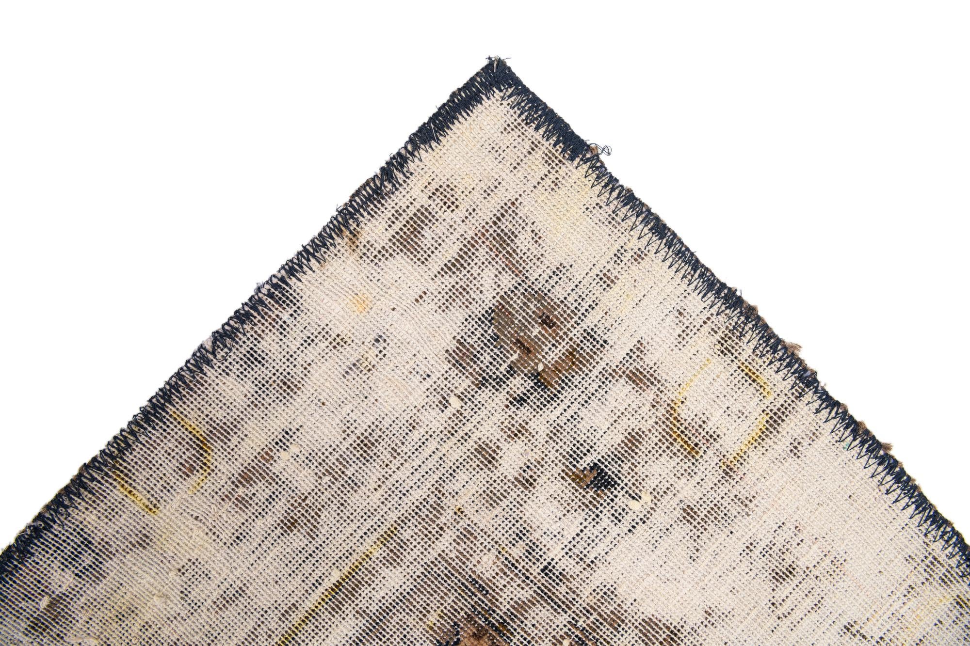 7' 5 x 10' 10 Hand Knotted Ultra Vintage Persian Wool Rug