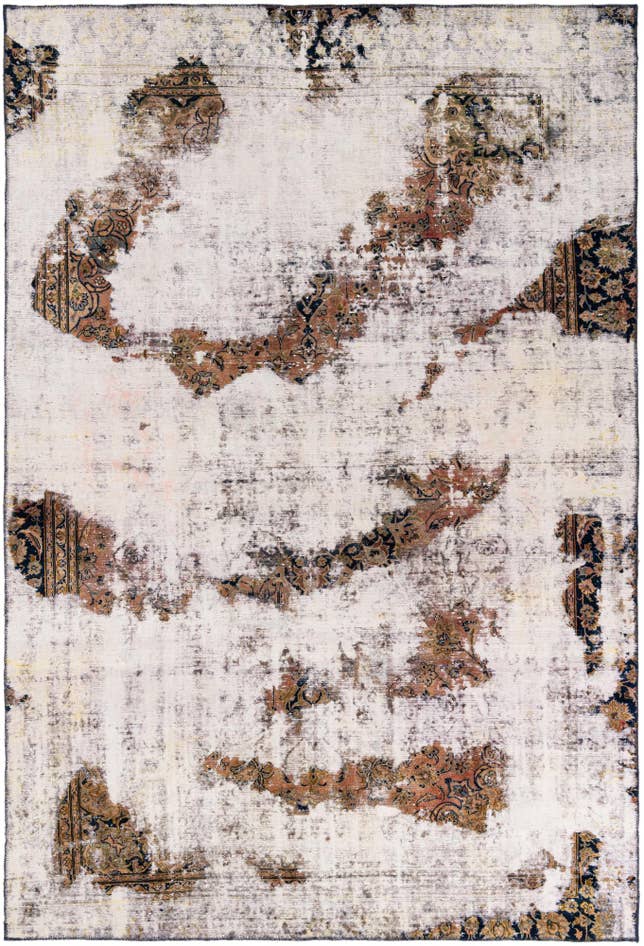 Detail image of 7' 5 x 10' 10 Hand Knotted Ultra Vintage Persian Wool Rug
