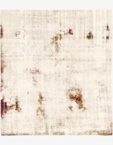 6' 9 x 7' 6 Hand Knotted Ultra Vintage Persian Wool Rug