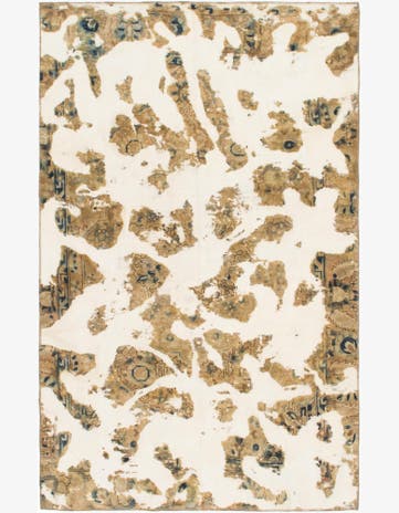 5' 10 x 9' 3 Hand Knotted Ultra Vintage Persian Wool Rug