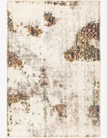 3' x 4' 5 Hand Knotted Ultra Vintage Persian Wool Rug