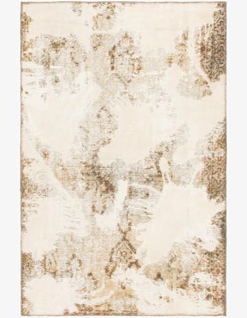 3' 10 x 5' 10 Hand Knotted Ultra Vintage Persian Wool Rug