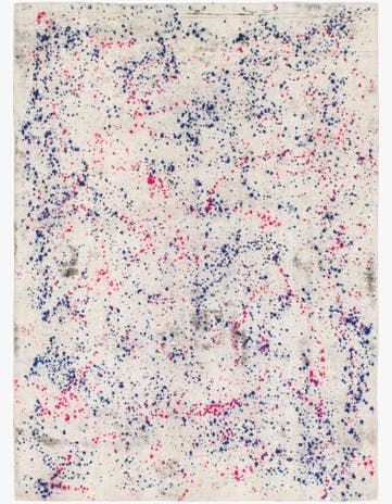 6' 10 x 9' 3 Hand Knotted Ultra Vintage Persian Wool Rug