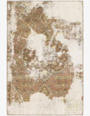 2' 10 x 4' 4 Hand Knotted Ultra Vintage Persian Wool Rug