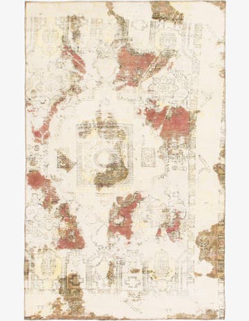 5' 5 x 8' 6 Hand Knotted Ultra Vintage Persian Wool Rug