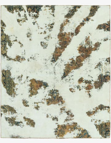 7' 8 x 9' 4 Hand Knotted Ultra Vintage Persian Wool Rug