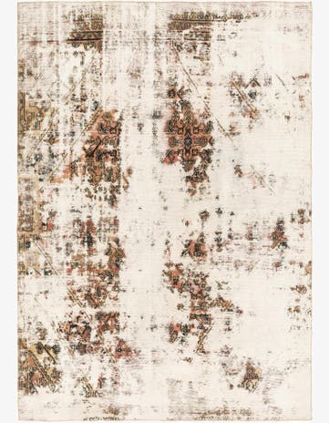 6' x 8' 8 Hand Knotted Ultra Vintage Persian Wool Rug