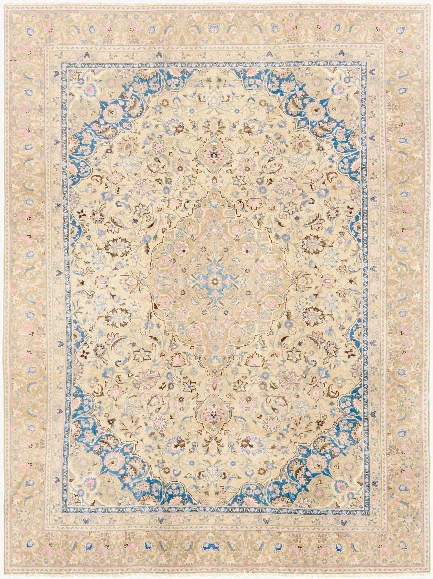 8' 9 x 11' 8  Hand Knotted Ultra Vintage Persian Wool Rug