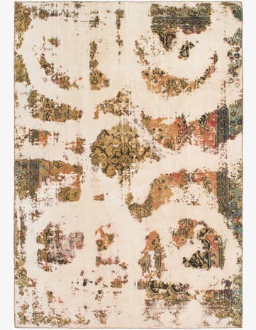 7' 5 x 10' 7 Hand Knotted Ultra Vintage Persian Wool Rug