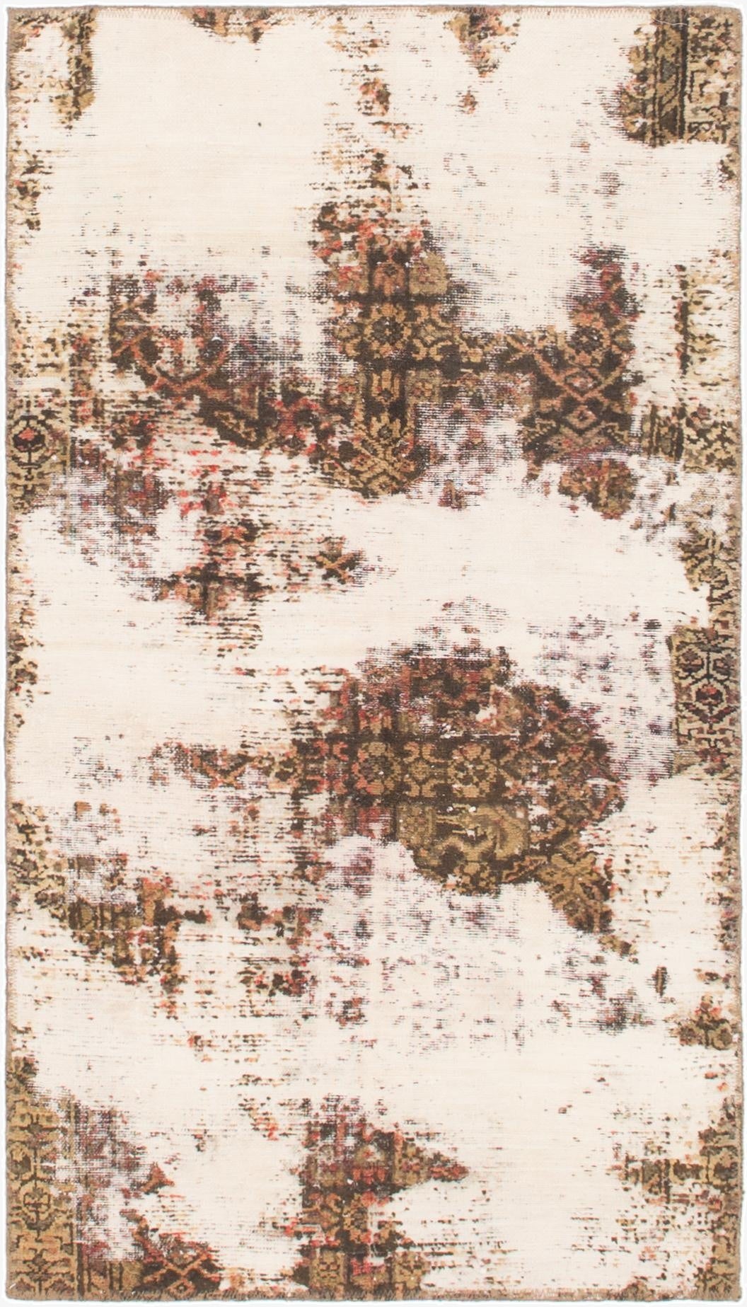 Primary image 3' x 5' 4  Hand Knotted Ultra Vintage Persian Wool Rug