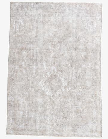 6' 9 x 9' 6 Hand Knotted Ultra Vintage Persian Wool Rug