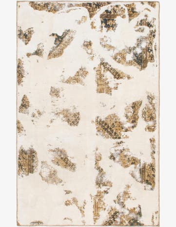 4' 10 x 7' 7 Hand Knotted Ultra Vintage Persian Wool Rug