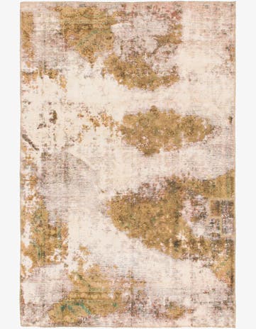 4' 2 x 6' 3 Hand Knotted Ultra Vintage Persian Wool Rug