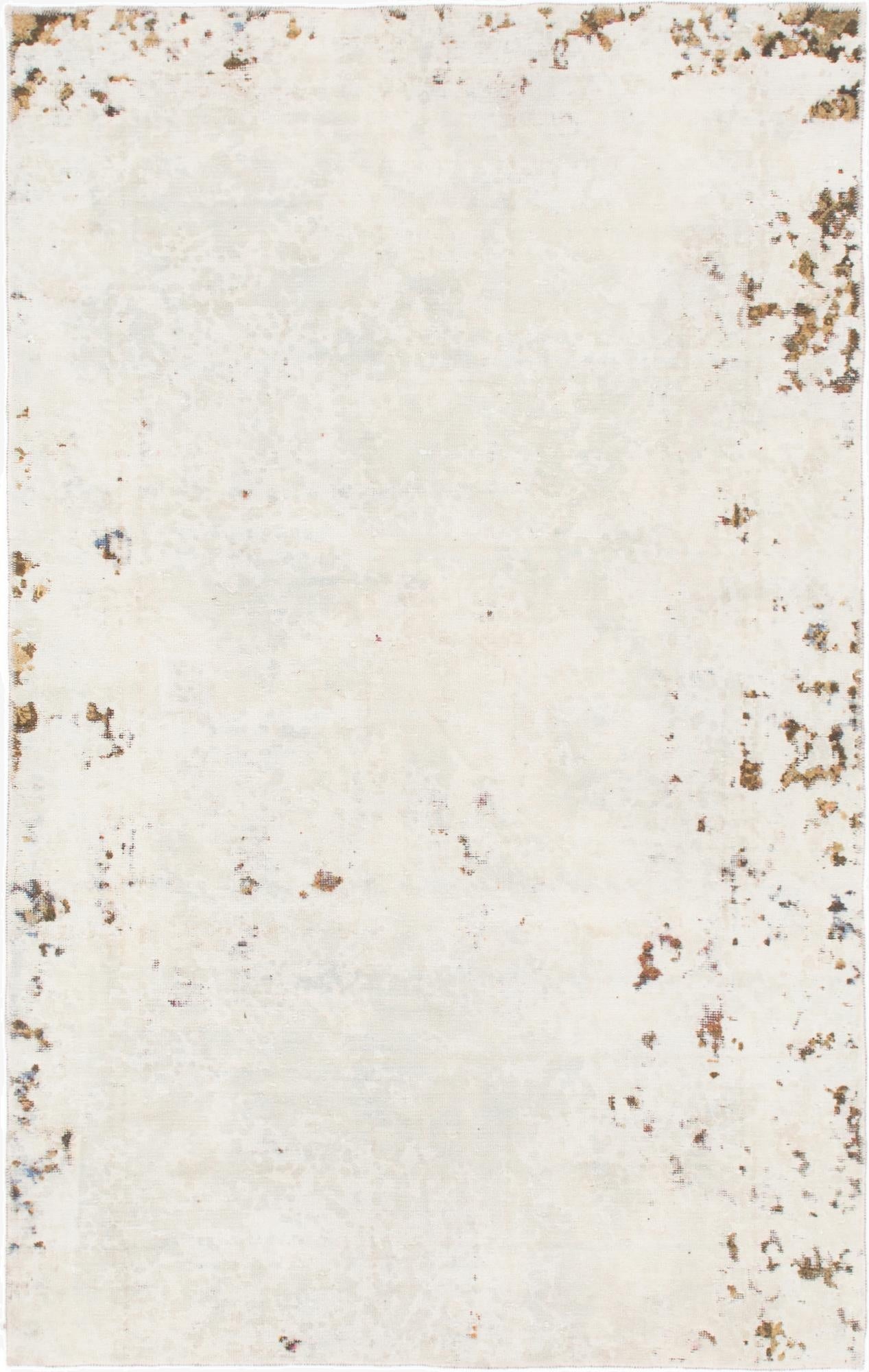 4' 10 x 7' 6  Hand Knotted Ultra Vintage Persian Wool Rug