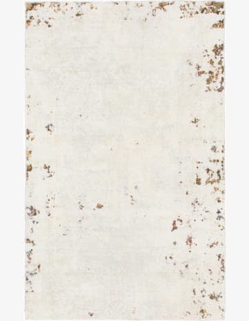 4' 10 x 7' 6 Hand Knotted Ultra Vintage Persian Wool Rug