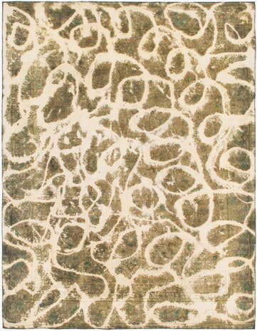 9' 3 x 12' 3 Hand Knotted Ultra Vintage Persian Wool Rug