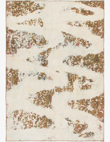 5' 4 x 7' 6 Hand Knotted Ultra Vintage Persian Wool Rug