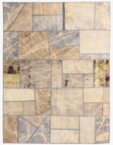 5' 7 x 7' 7 Hand Knotted Ultra Vintage Persian Wool Rug