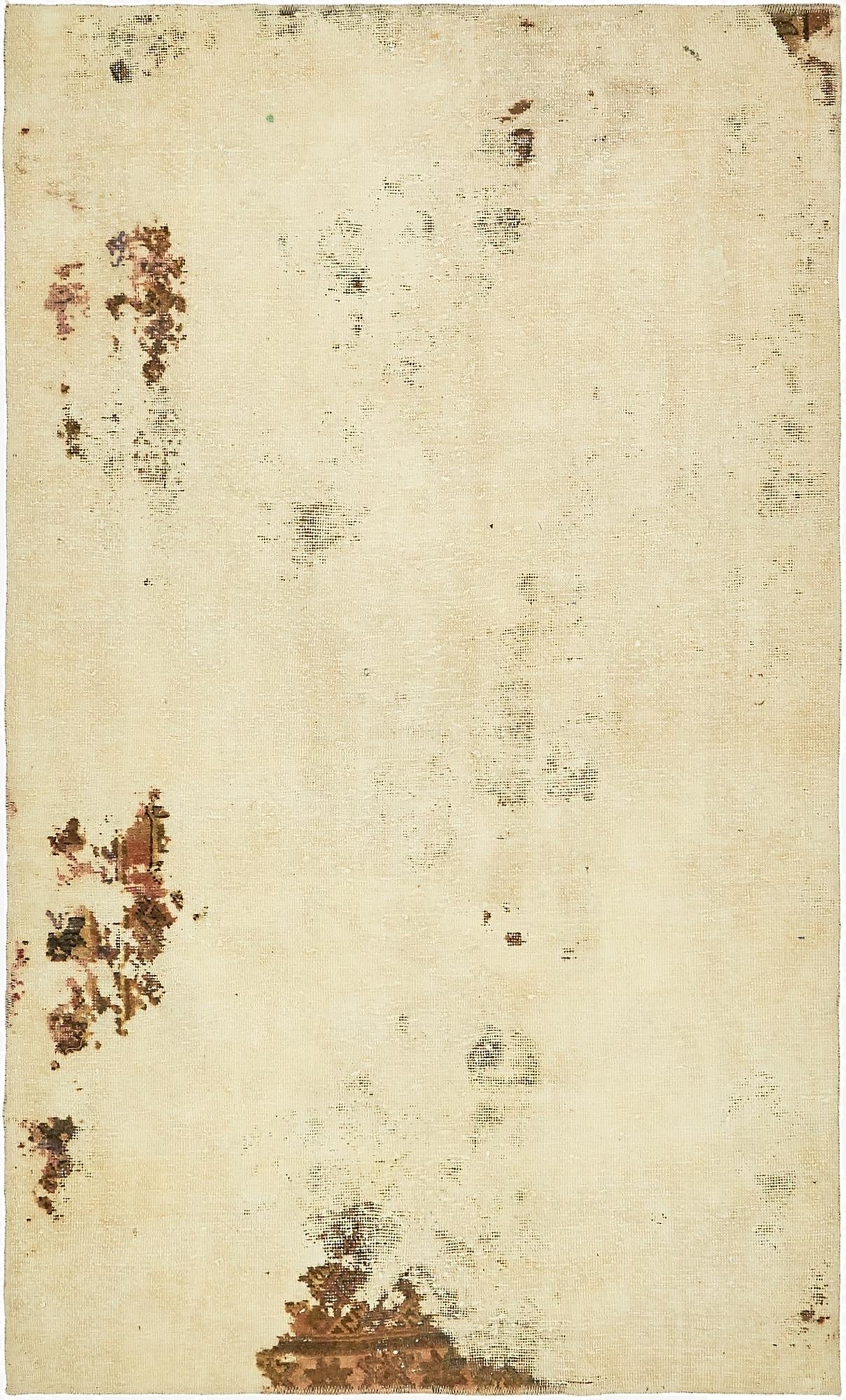 4' 4 x 7' 2  Hand Knotted Ultra Vintage Persian Wool Rug