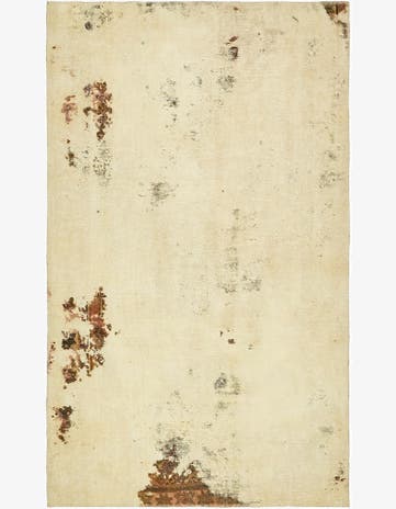 4' 4 x 7' 2 Hand Knotted Ultra Vintage Persian Wool Rug