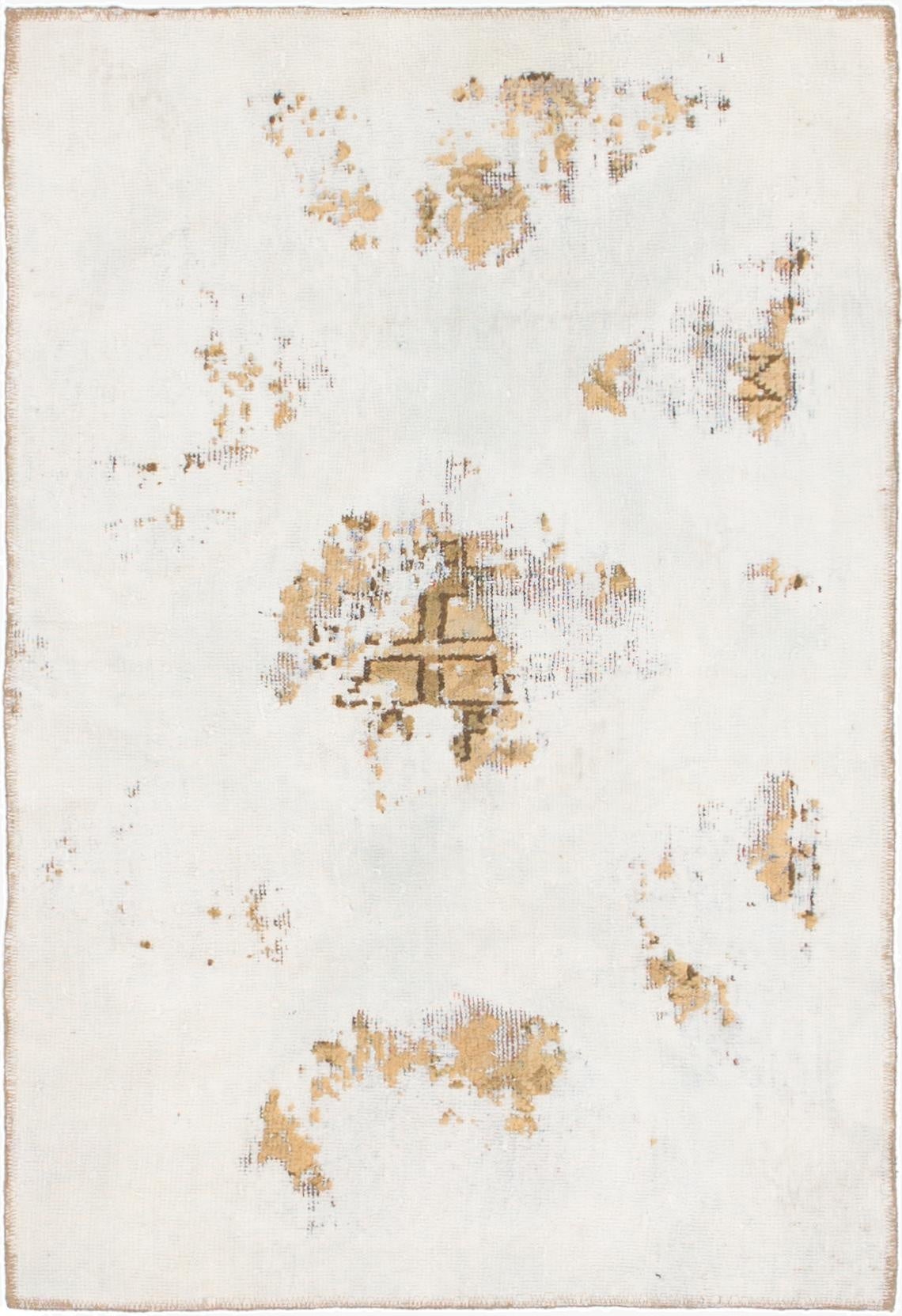 3' 3 x 4' 10  Hand Knotted Ultra Vintage Persian Wool Rug