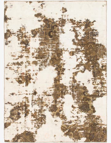 5' 2 x 7' 4 Hand Knotted Ultra Vintage Persian Wool Rug