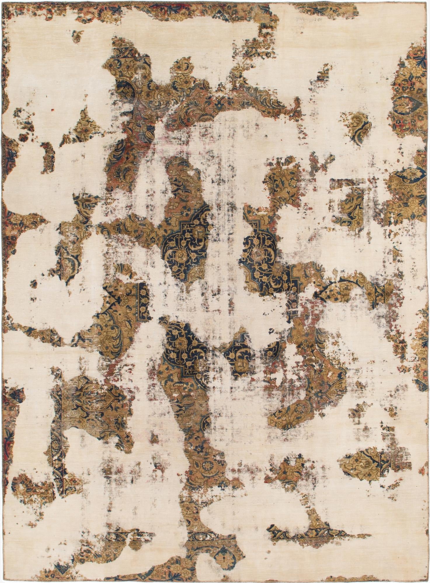 8' 9 x 11' 9  Hand Knotted Ultra Vintage Persian Wool Rug