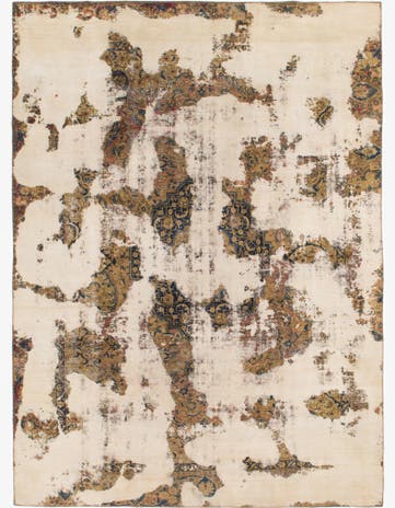 8' 9 x 11' 9 Hand Knotted Ultra Vintage Persian Wool Rug