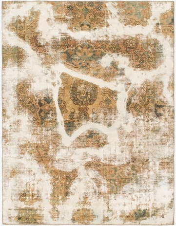 6' x 7' 10 Hand Knotted Ultra Vintage Persian Wool Rug