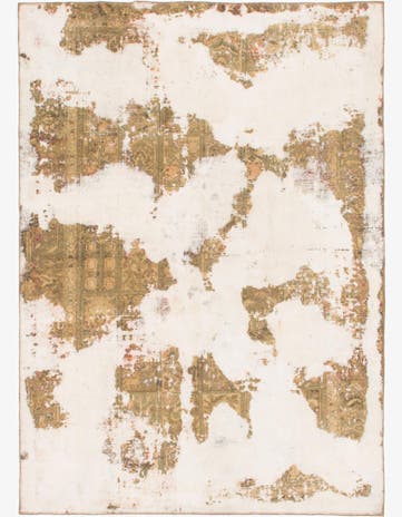 6' 4 x 8' 10 Hand Knotted Ultra Vintage Persian Wool Rug