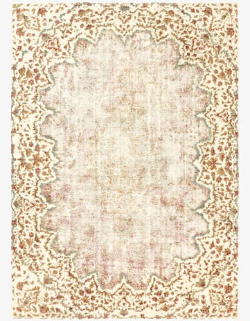 9' 4 x 13' 2 Hand Knotted Ultra Vintage Persian Wool Rug