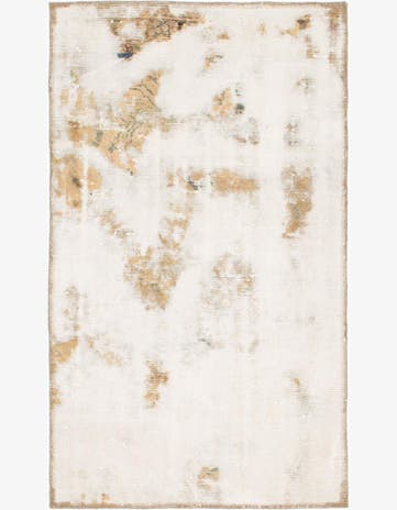 2' 7 x 4' 5 Hand Knotted Ultra Vintage Persian Wool Rug