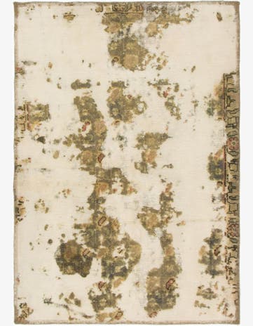 3' x 4' 2 Hand Knotted Ultra Vintage Persian Wool Rug