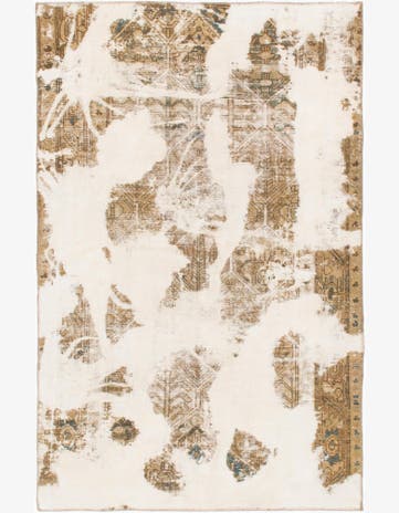 4' 10 x 7' 10 Hand Knotted Ultra Vintage Persian Wool Rug