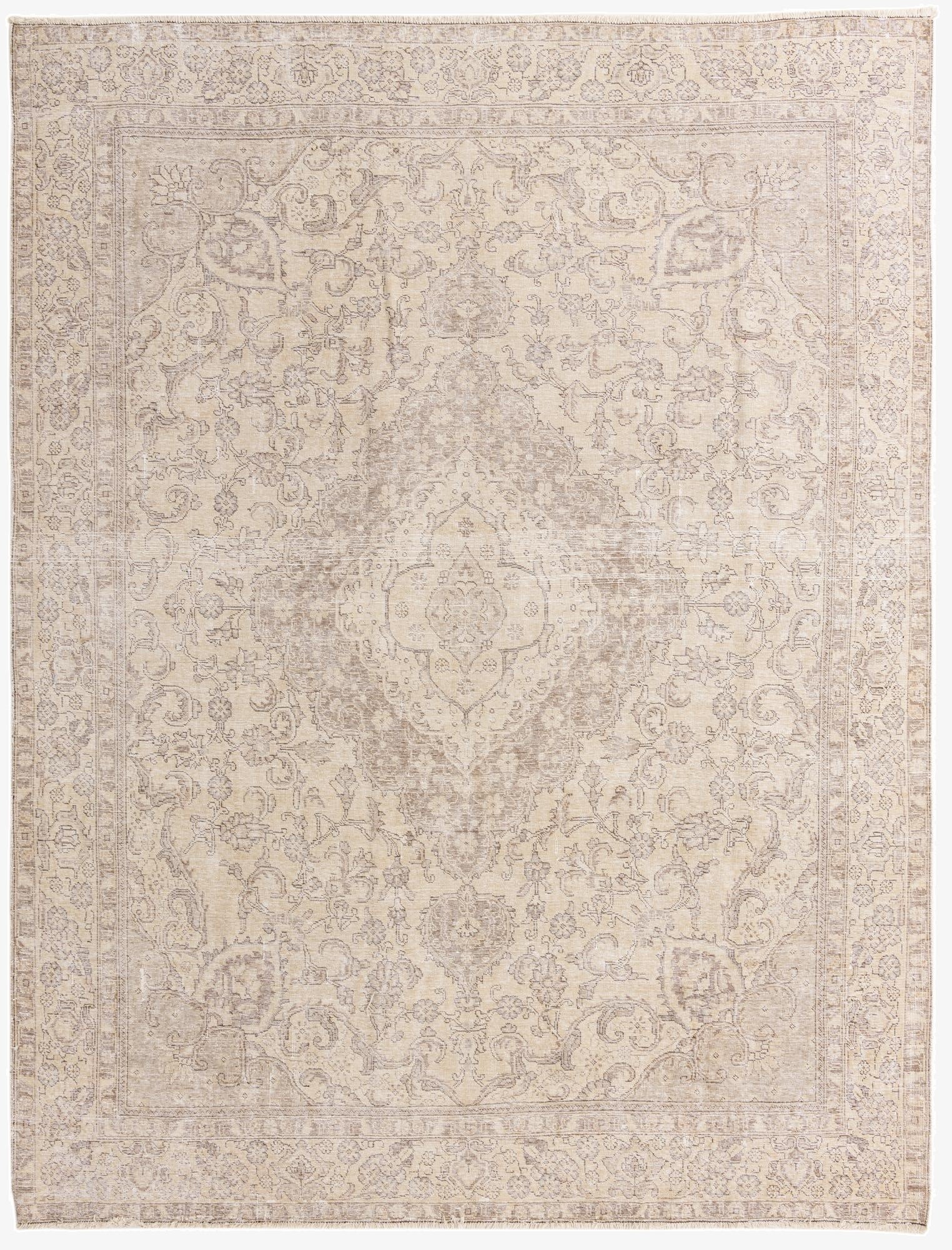 9' 5 x 12' 3  Hand Knotted Ultra Vintage Persian Wool Rug