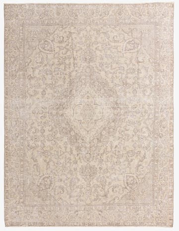 9' 5 x 12' 3 Hand Knotted Ultra Vintage Persian Wool Rug