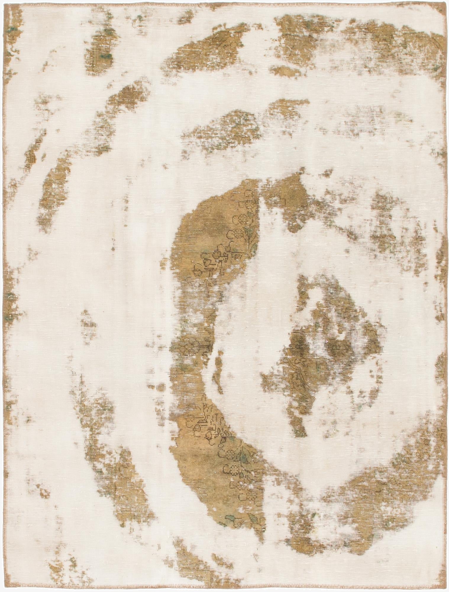 5' 6 x 7' 5  Hand Knotted Ultra Vintage Persian Wool Rug