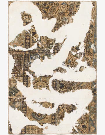 3' 2 x 5' Hand Knotted Ultra Vintage Persian Wool Rug