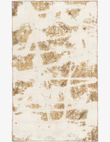 3' 9 x 6' Hand Knotted Ultra Vintage Persian Wool Rug