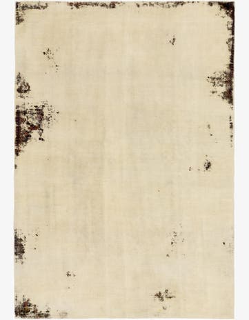 6' 8 x 9' 9 Hand Knotted Ultra Vintage Persian Wool Rug