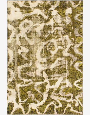 6' 2 x 9' 6 Hand Knotted Ultra Vintage Persian Wool Rug