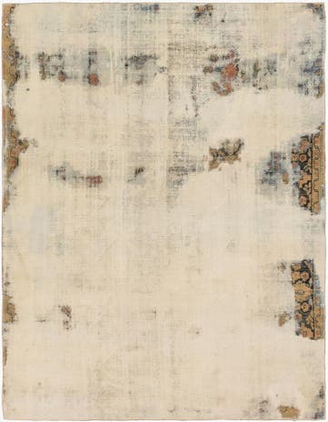 7' 4 x 9' 5 Hand Knotted Ultra Vintage Persian Wool Rug