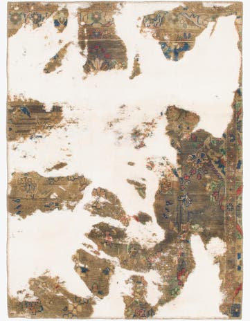 3' 6 x 4' 10 Hand Knotted Ultra Vintage Persian Wool Rug