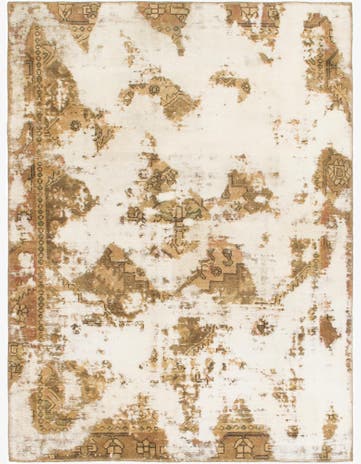 4' 8 x 6' 5 Hand Knotted Ultra Vintage Persian Wool Rug