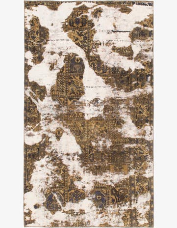 5' x 8' 8 Hand Knotted Ultra Vintage Persian Wool Rug